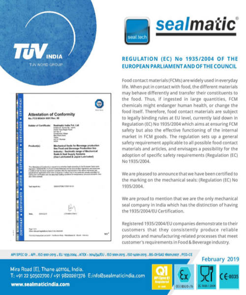 Regulation (EC) No 1935/2004 of the European Parliament and the Council